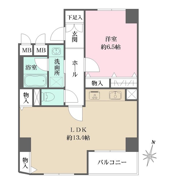 4階の間取り図