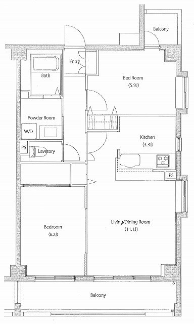 6階の間取り図