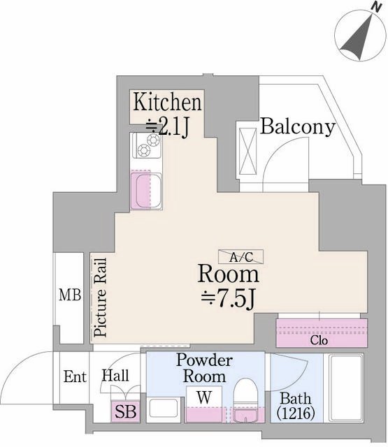 13階の間取り図