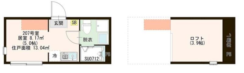 2階の間取り図