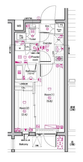 3階の間取り図