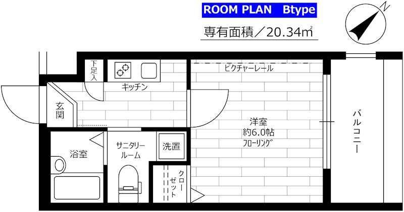 6階の間取り図