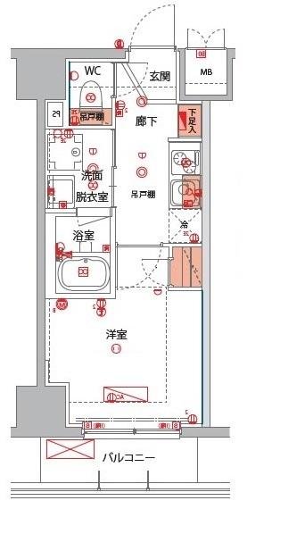 6階の間取り図
