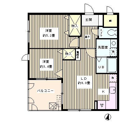 1階の間取り図