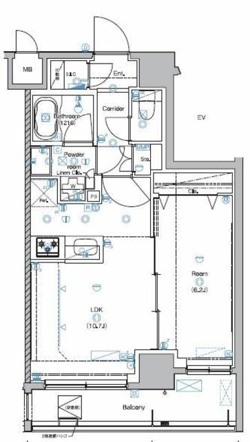 9階の間取り図