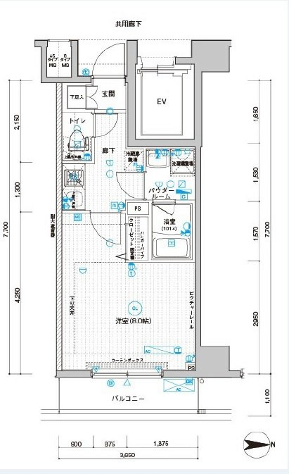6階の間取り図