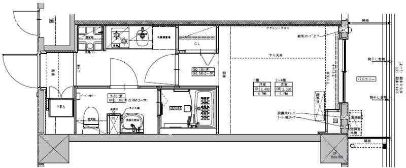 2階の間取り図