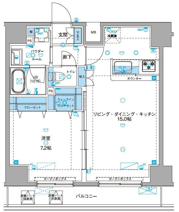 7階の間取り図
