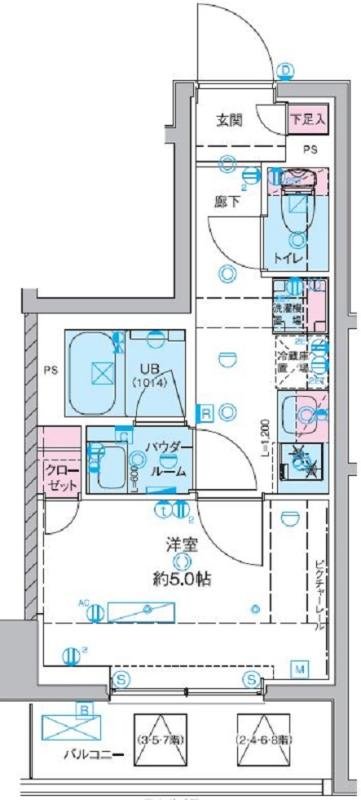 6階の間取り図