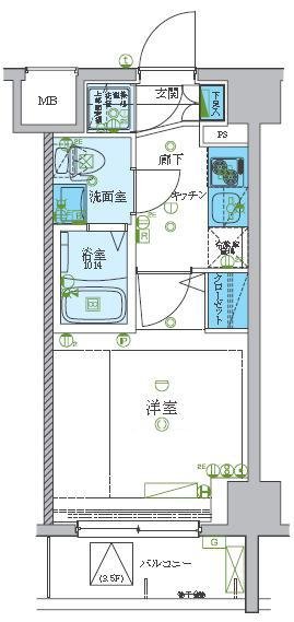 4階の間取り図