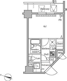 8階の間取り図