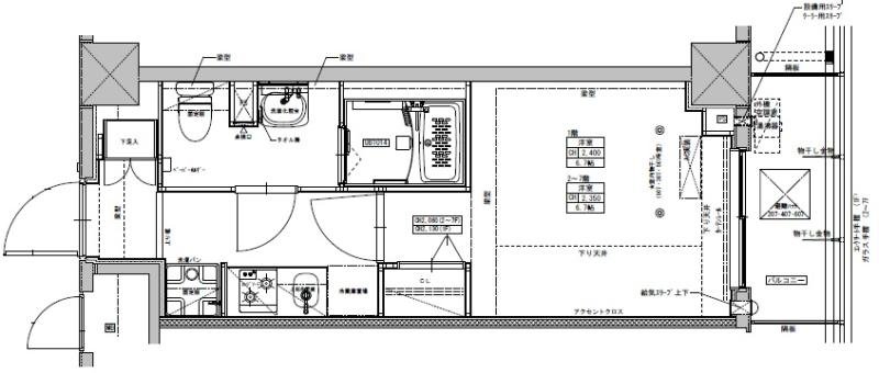 4階の間取り図