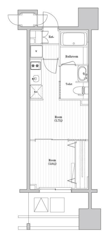 4階の間取り図