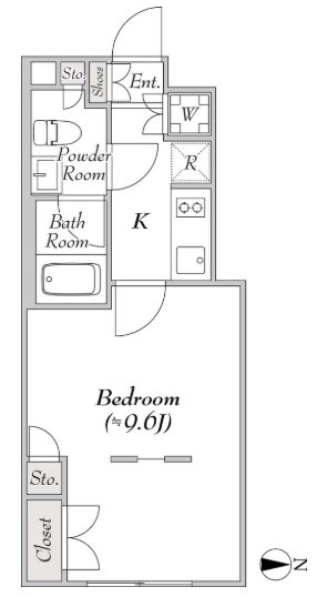 1階の間取り図