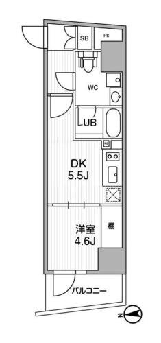 8階の間取り図