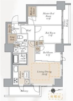 5階の間取り図