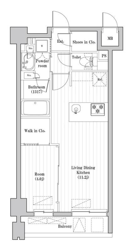 2階の間取り図
