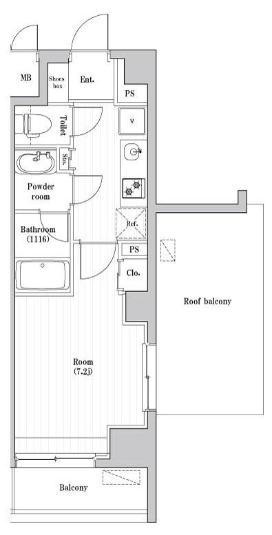 8階の間取り図