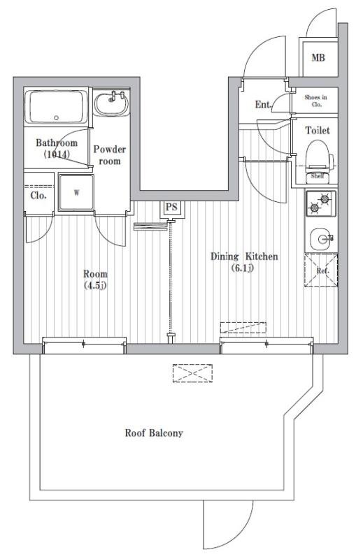 5階の間取り図