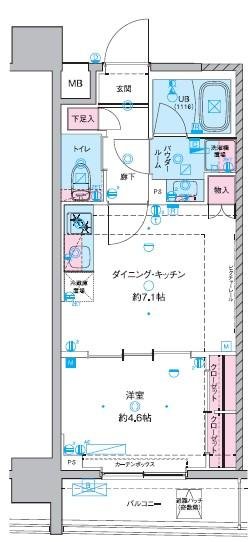 8階の間取り図