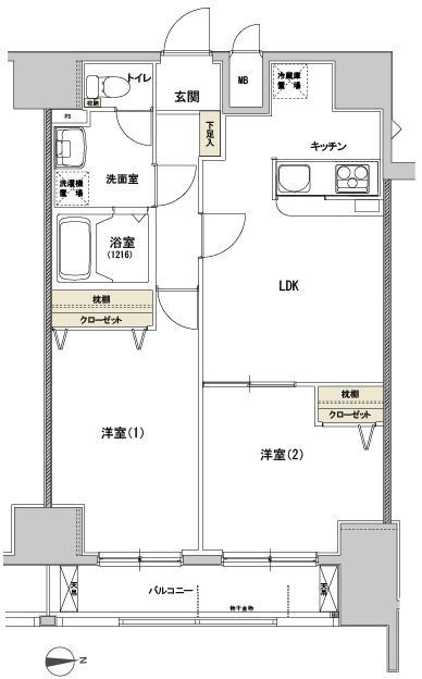 8階の間取り図