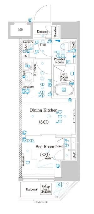 9階の間取り図
