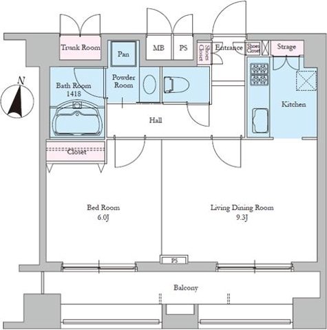8階の間取り図