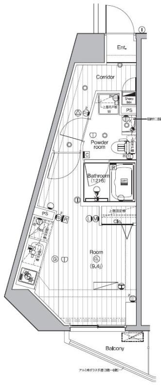 2階の間取り図