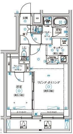 1階の間取り図