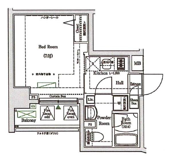 7階の間取り図