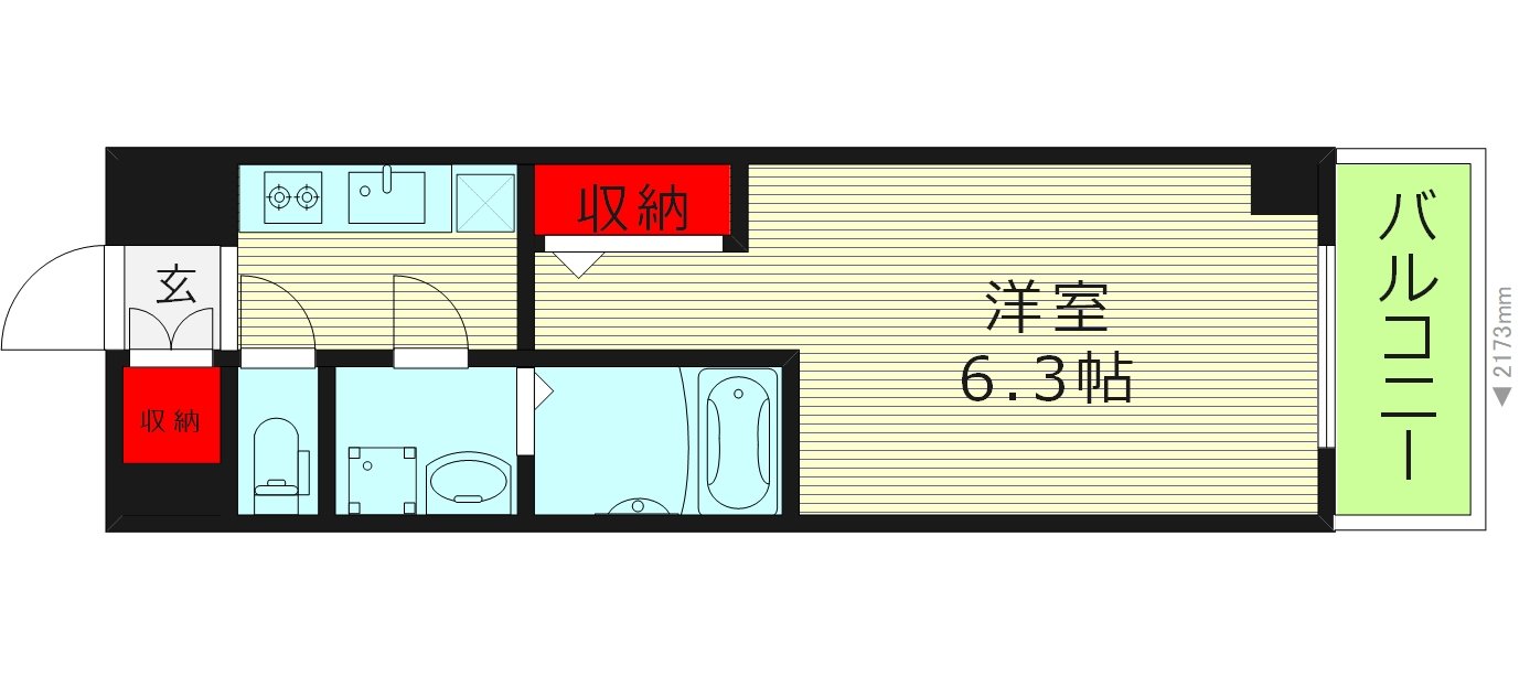 8階の間取り図