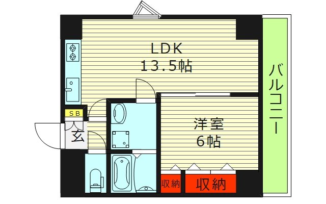 6階の間取り図