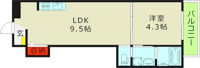 2階の間取り図