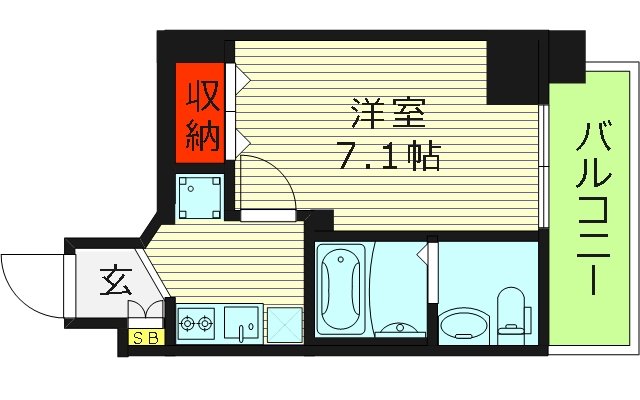 8階の間取り図