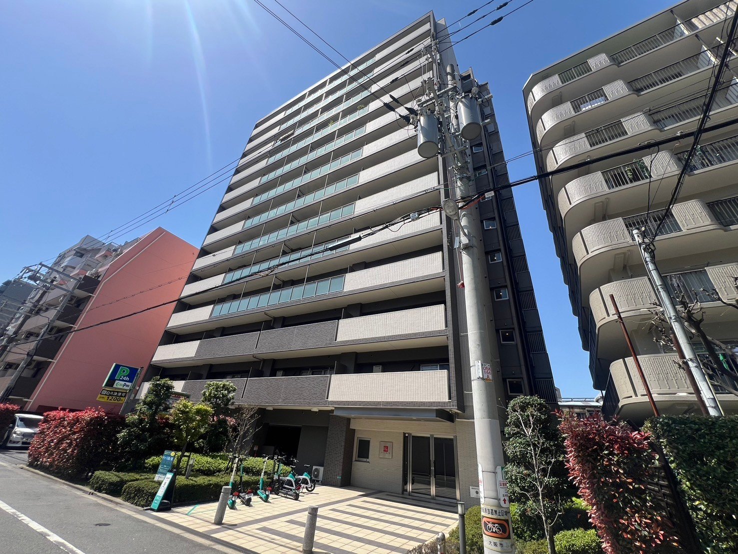 ドゥーエ森ノ宮の外観