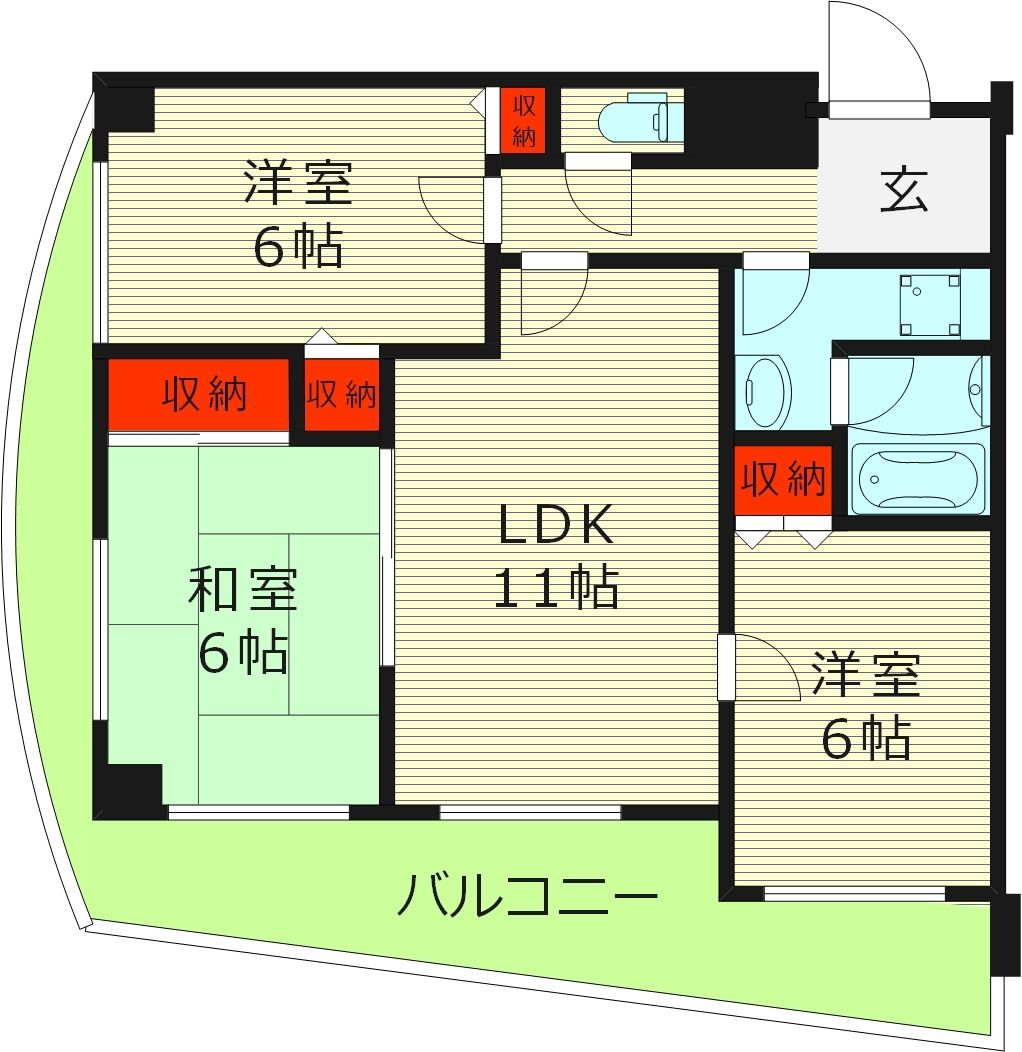 2階の間取り図