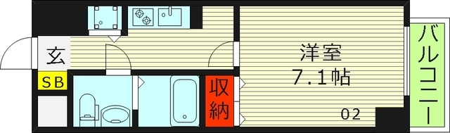 2階の間取り図