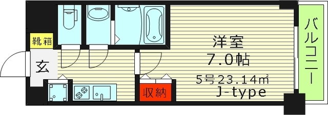 8階の間取り図