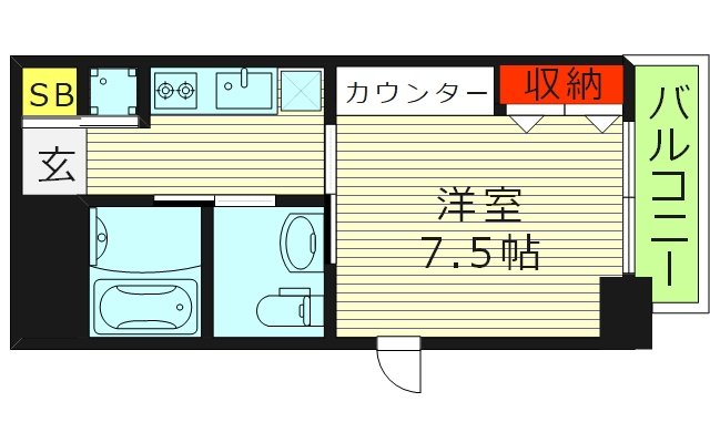 2階の間取り図