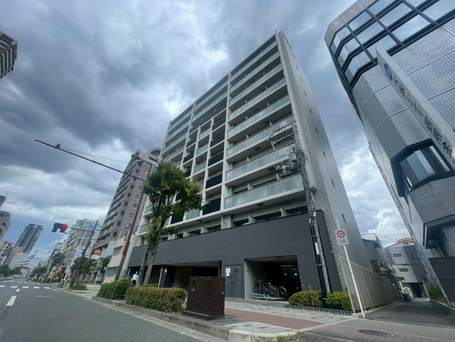 エスリード大阪城PREMIERの外観