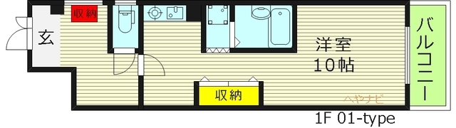 1階の間取り図