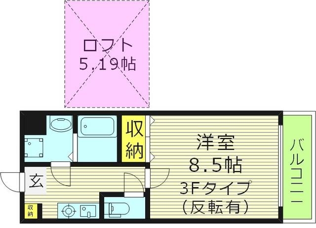 3F最上階ロフト