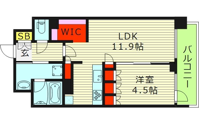 2階の間取り図