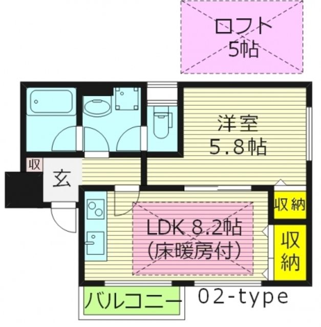 2階の間取り図