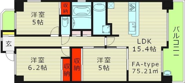 9階の間取り図
