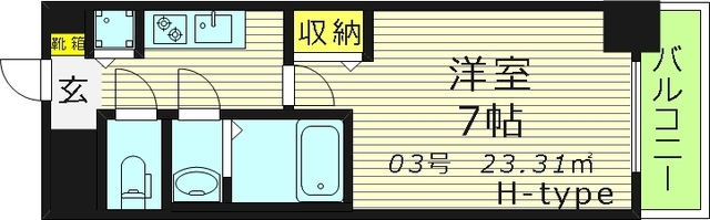 8階の間取り図