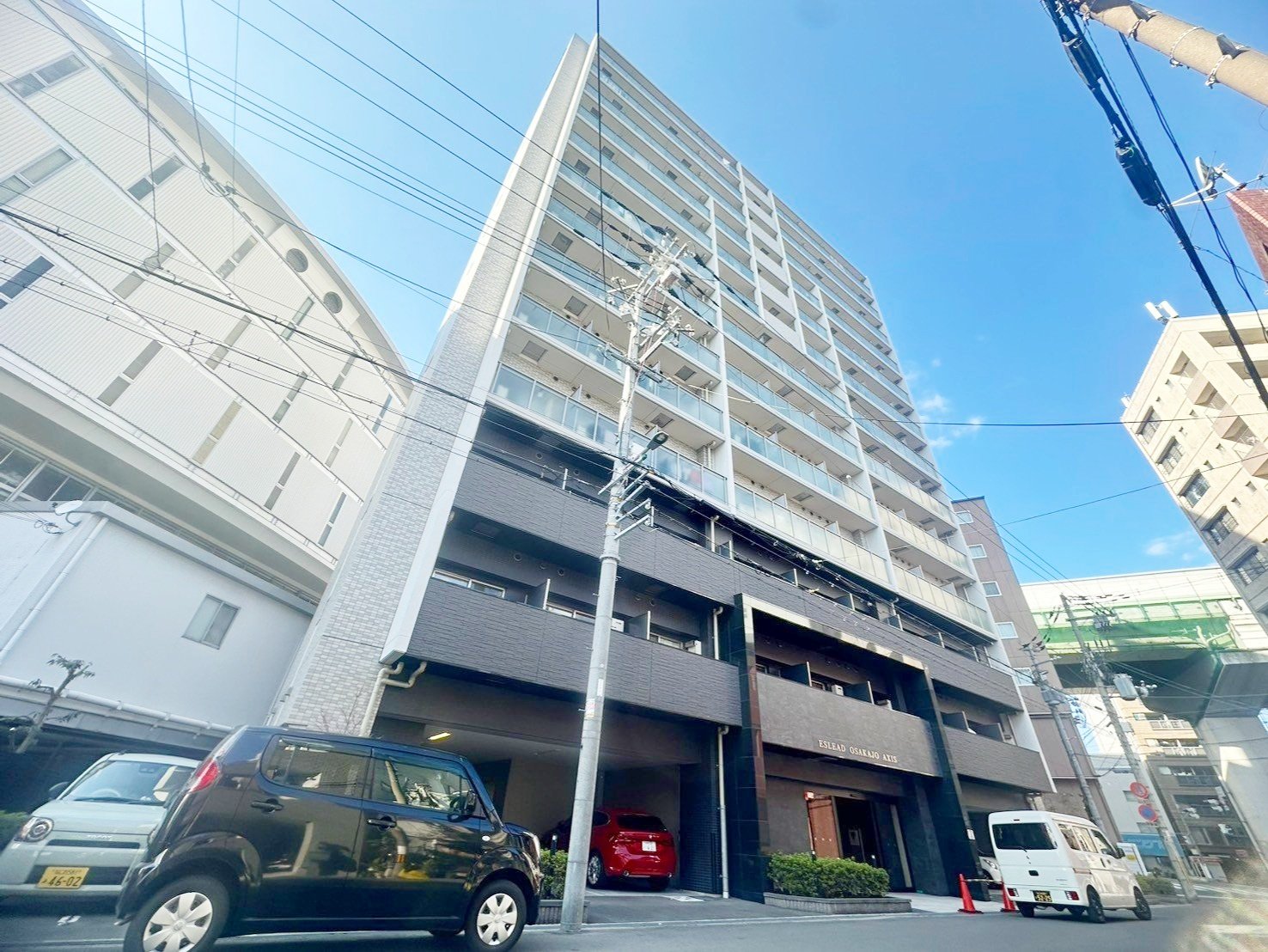 エスリード大阪城アクシスの外観
