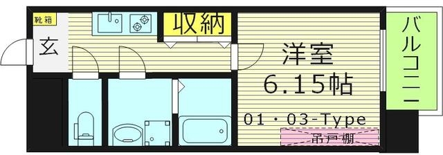 01号03号（バルコニー形状は違います）