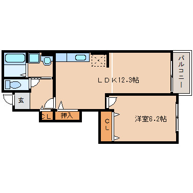 寝室も広い間取りです。