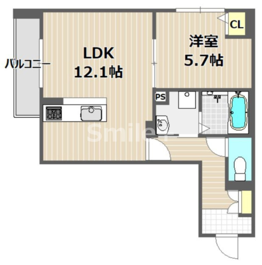 2階の間取り図